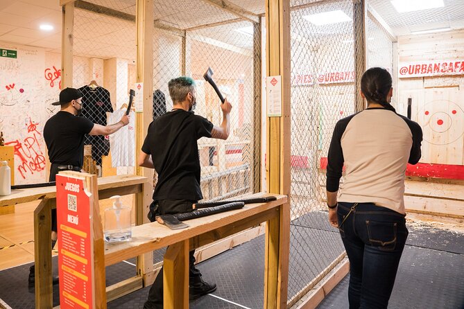 Axe Throwing 1 hour session - Price in Madrid: What $21.78 Buys You