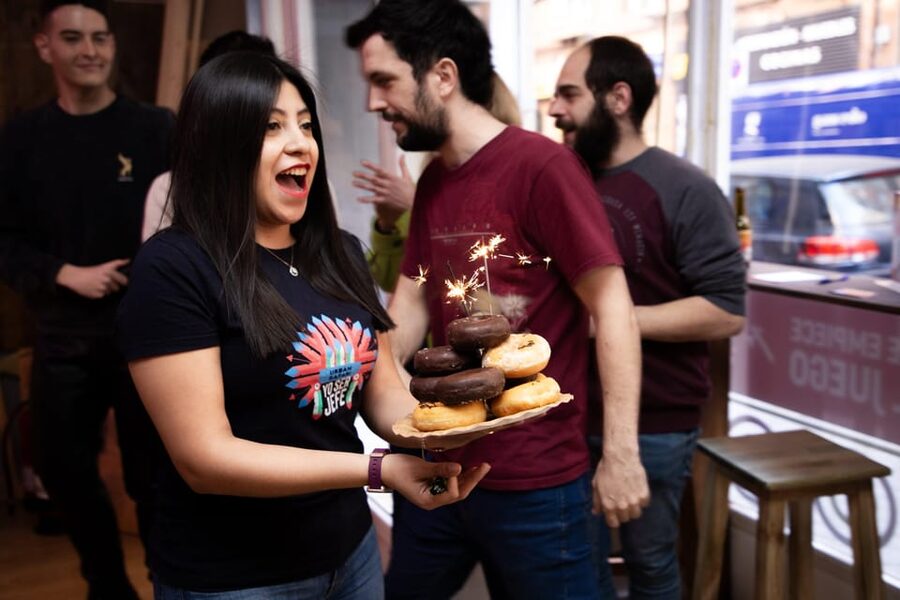 Madrid: Axe Throwing Challenge - Axe throwing at Calle Delicias 9, what the setup is like
