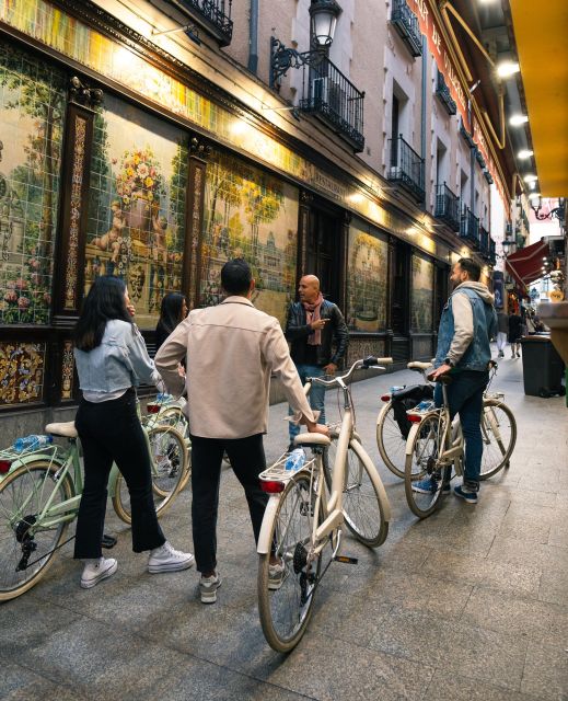 Madrid by Night: Vintage Bike Tour Highlights/Optional Tapas - Key highlights you will feel on the street
