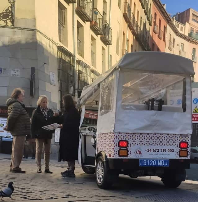 Madrid: City Tours - 6 seats private ecological tuk tuk - Meeting near Madrid Opera: where you start and how the route flows