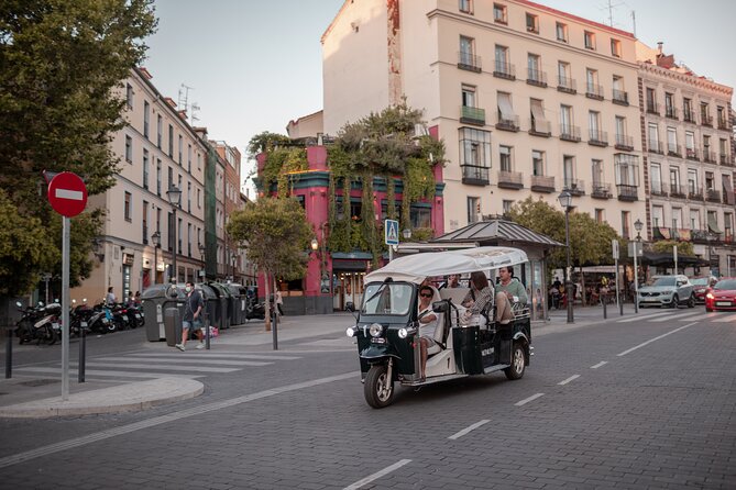 Madrid Expert Plus Tour with Local Guide in Eco Tuk Tuk Private - Plaza Santa Ana, San Francisco el Grande, and Almudena Cathedral: churches with big-city roles