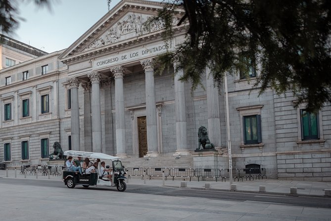 Madrid Expert Tour with Local Guide in Eco Tuk Tuk Private - Barrio Salamanca streets and Bernabéu along the Paseo de la Castellana