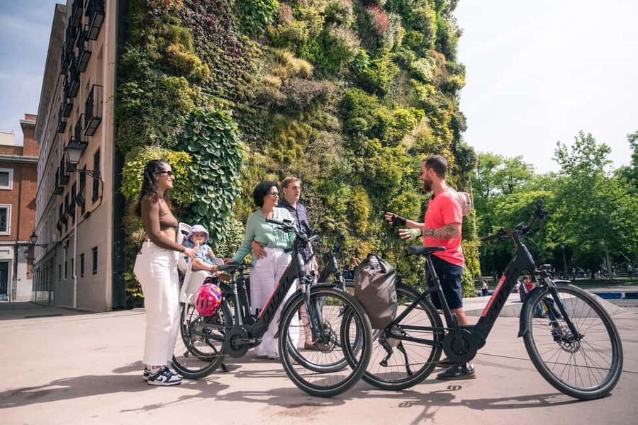 Madrid: Highlights Bike Tour with Optional E-Bike or Tapas - Royal Palace area and Almudena Cathedral: quick looks, good context