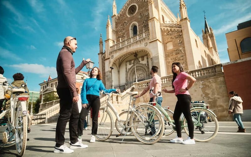 Madrid: Highlights Guided Vintage Bike Tour and Tapas Option - Las Letras and the Literary Quarter: Starting With the Right Mood