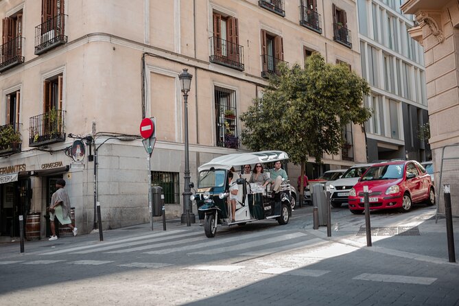 Madrid Historical Tour with Local Guide in Eco Tuk Tuk Private - Palacio de Oriente, Campo del Moro, and Sabatini Gardens