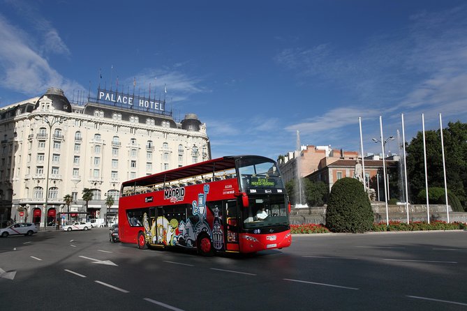 Madrid Panoramic City Bus Tour - Blue Route: Belle Epoque, royal landmarks, and the Prado to Temple of Debod view line