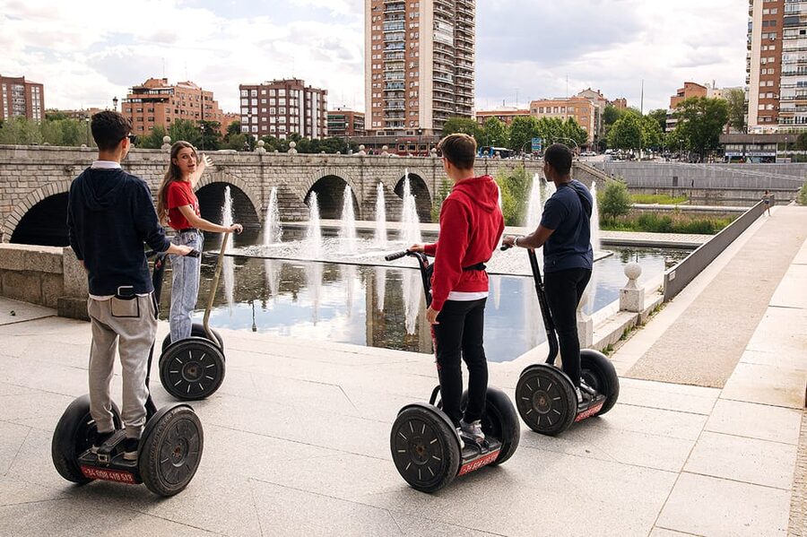 Madrid River Segway Tour - Returning Toward the Center: Puerta de Toledo, San Francisco el Grande, Plaza de Oriente, and Almudena