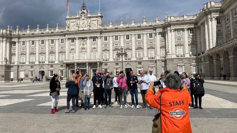 Madrid: Royal Palace Entry Ticket and Small Group Tour - The walk in Madrid: Plaza Mayor vibes and royal context