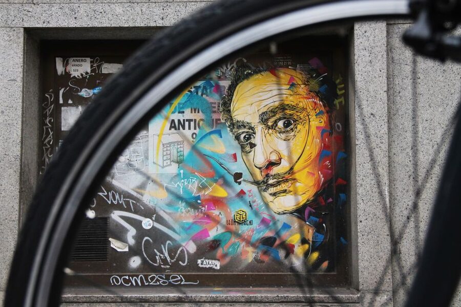 Madrid: Street Art Bike Tour - The biggest mural moment in Madrid’s center district