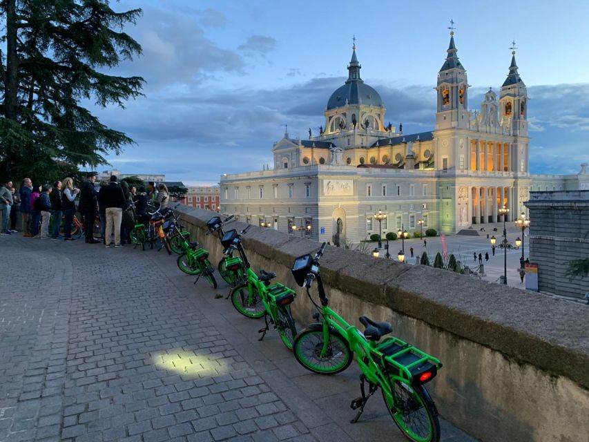Madrid: Sunset and Night Lights Bike Tour - Catedral de la Almudena, Palacio Real, and the real feel of royal Madrid