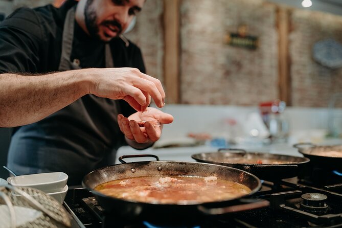 Madrid Tapas & Paella Cooking Experience with Local Market Visit - What you actually cook: tapas plus croquetas and patatas bravas
