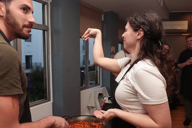 Paella Workshop with Bottomless Sangria in Central Madrid - The Room, the Smell, and the Reality of Cooking Indoors