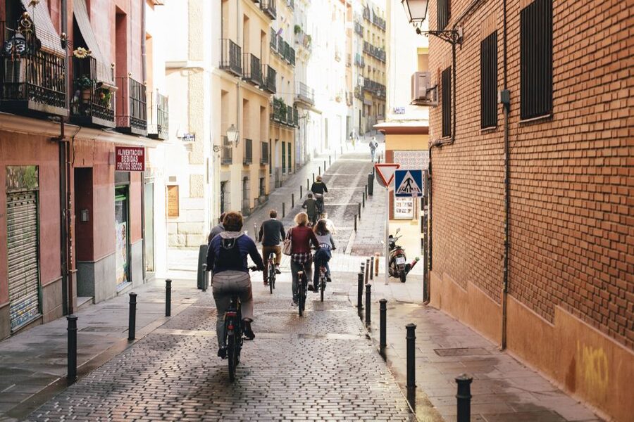 Rent a Bike in Madrid -Free phone holder and selfguided tour - Templo de Debod: why this stop feels different by bike