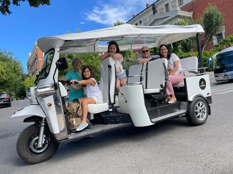 "See Madrid Differently: A Premium Private Tuk Tuk Ride" - Teatro Real, the Arab Wall, and the Temple of Debod, where Madrid starts feeling cinematic