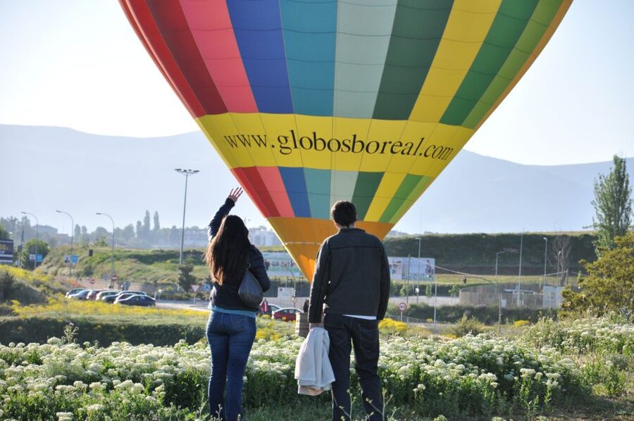Segovia: Private Balloon Ride for 2 with Cava and Breakfast - Cava Toast, Breakfast, Certificate, and the HD Photo and Video Gift